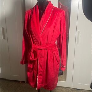 Frederick's of Hollywood Red Teddy Jacket